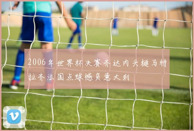 2006年世界杯决赛齐达内头槌马特拉齐法国点球憾负意大利